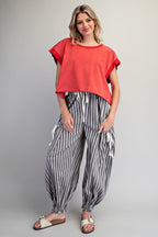 Mineral washed open back top