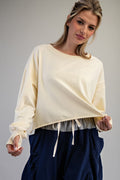L/S Mineral Washed open back top