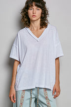 V-Neck Oversized short sleeve tee