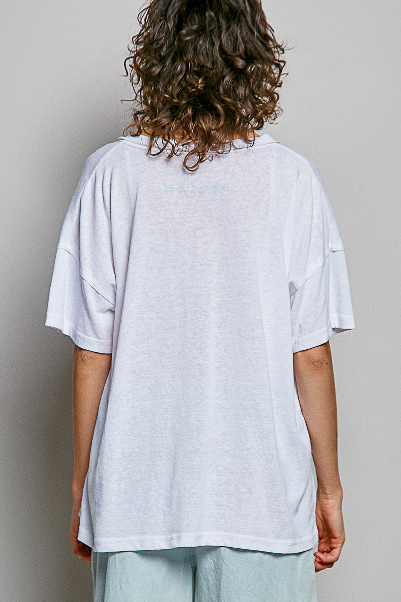 V-Neck Oversized short sleeve tee