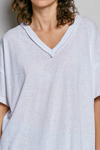 V-Neck Oversized short sleeve tee