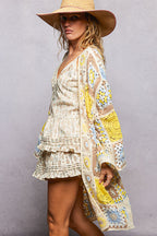 Yellow Multi Crochet Cardigan