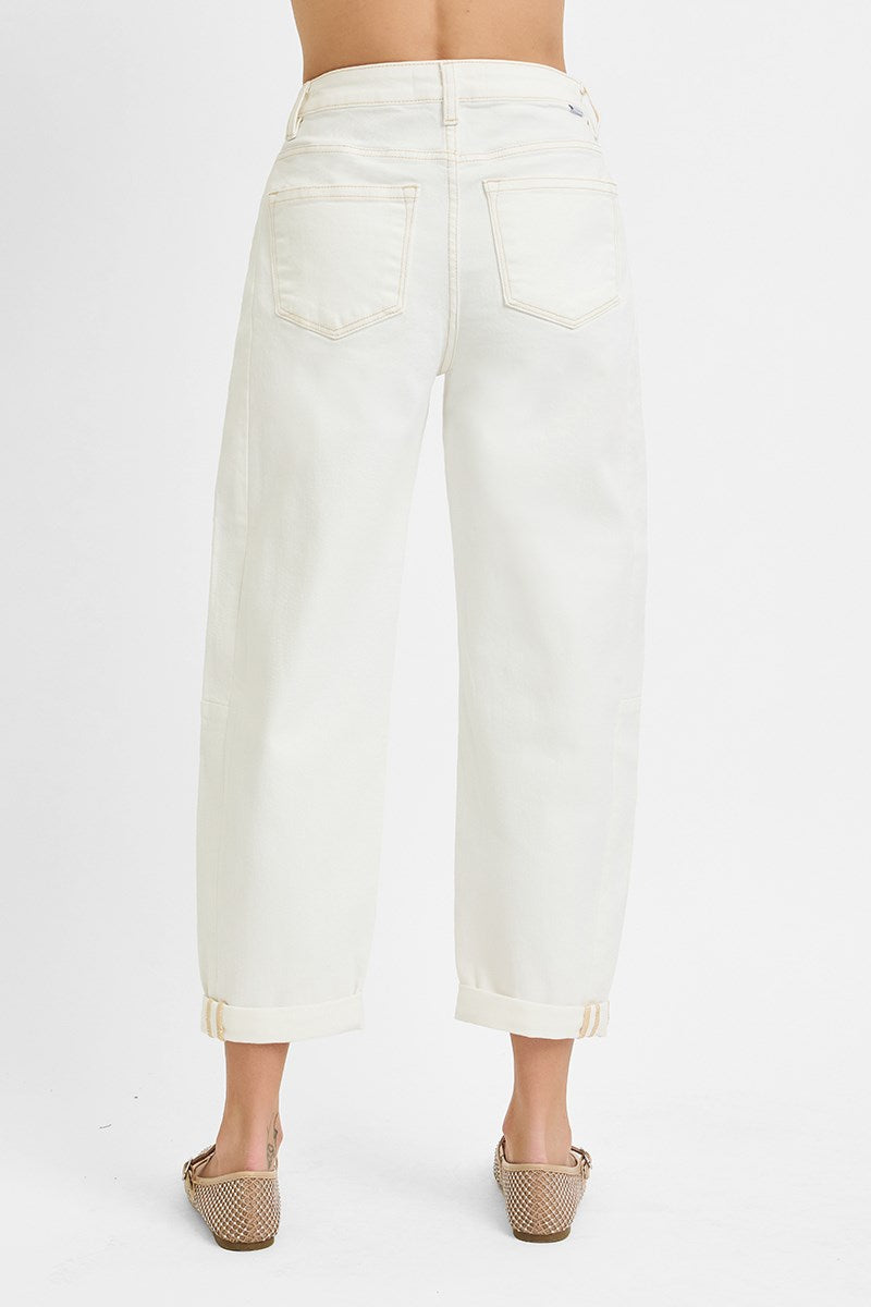 Risen High Rise Barrel Jeans