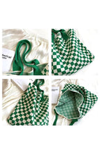 Checkered Canvas Tote Bag