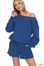 Fleece Boatneck Sweat Set