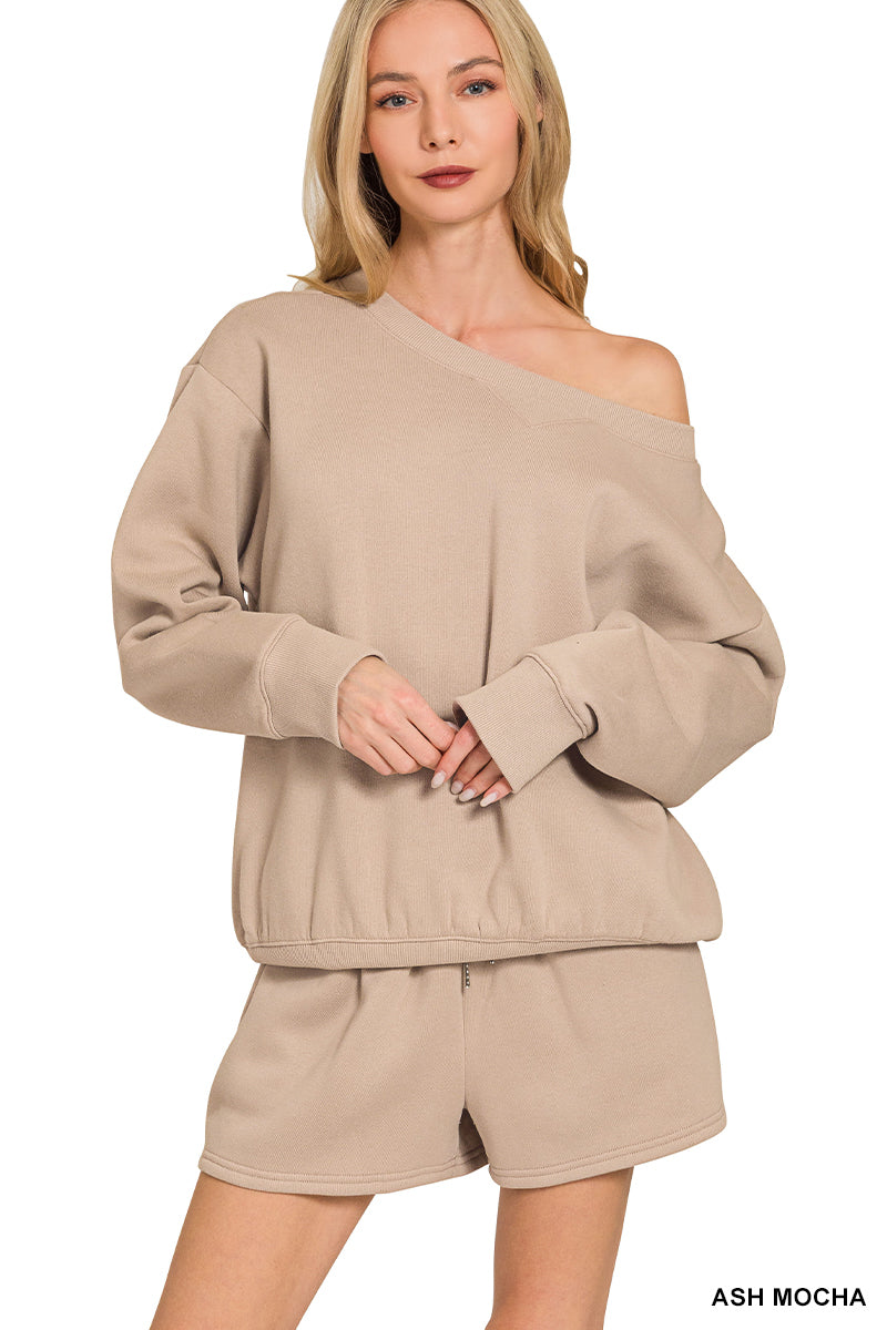 Fleece Boatneck Sweat Set