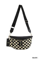 Duo Checkered crossbody sling bag & wallet