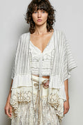 Midi Ruffled Cardigan