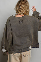 Open Wrap Sweatshirt