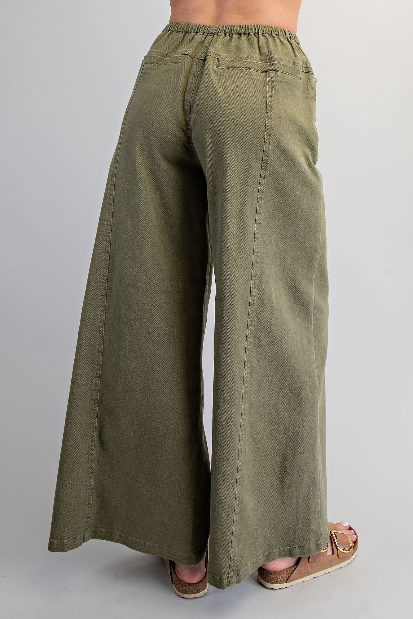Tie Waist Wide-leg Pants