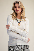 Textured Knitted Top