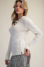 Textured Knitted Top
