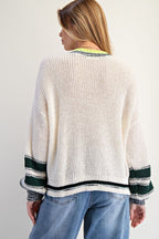 Color Mix Knitted Sweater