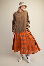 Star Patch Terry Pullover Top