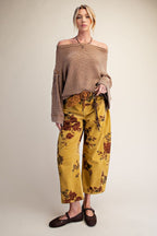 Thermal Knit Off The Shoulder Top
