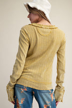 Washed Knit Top