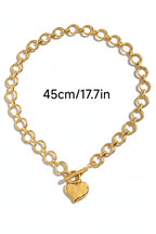 Hammered Heart Toggle Necklace