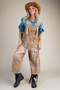Flower Print Overalls