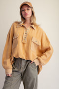 Gauze Button Up Top