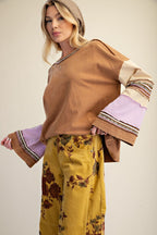 Knit Boxy Bell Sleeve Top