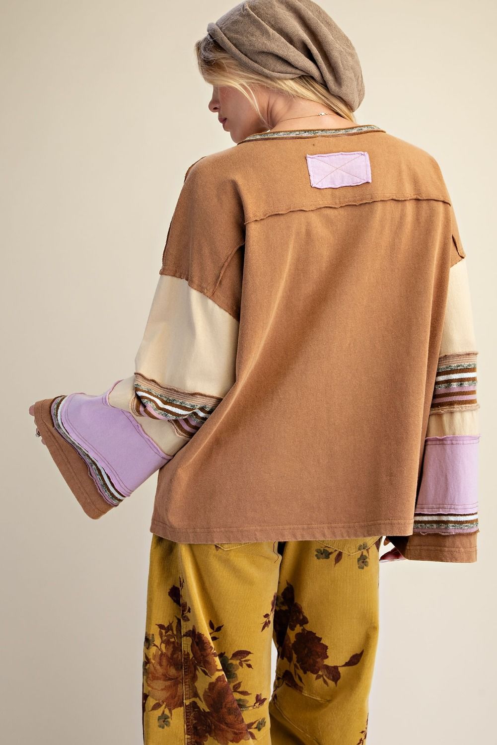 Knit Boxy Bell Sleeve Top