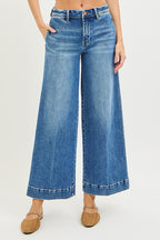 Risen Slouchy Wide Ankle Jeans
