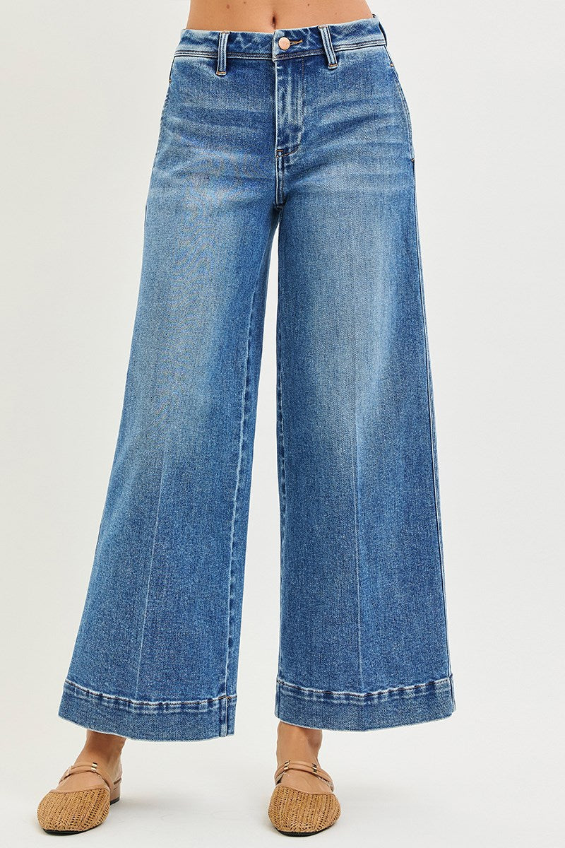 Risen Slouchy Wide Ankle Jeans