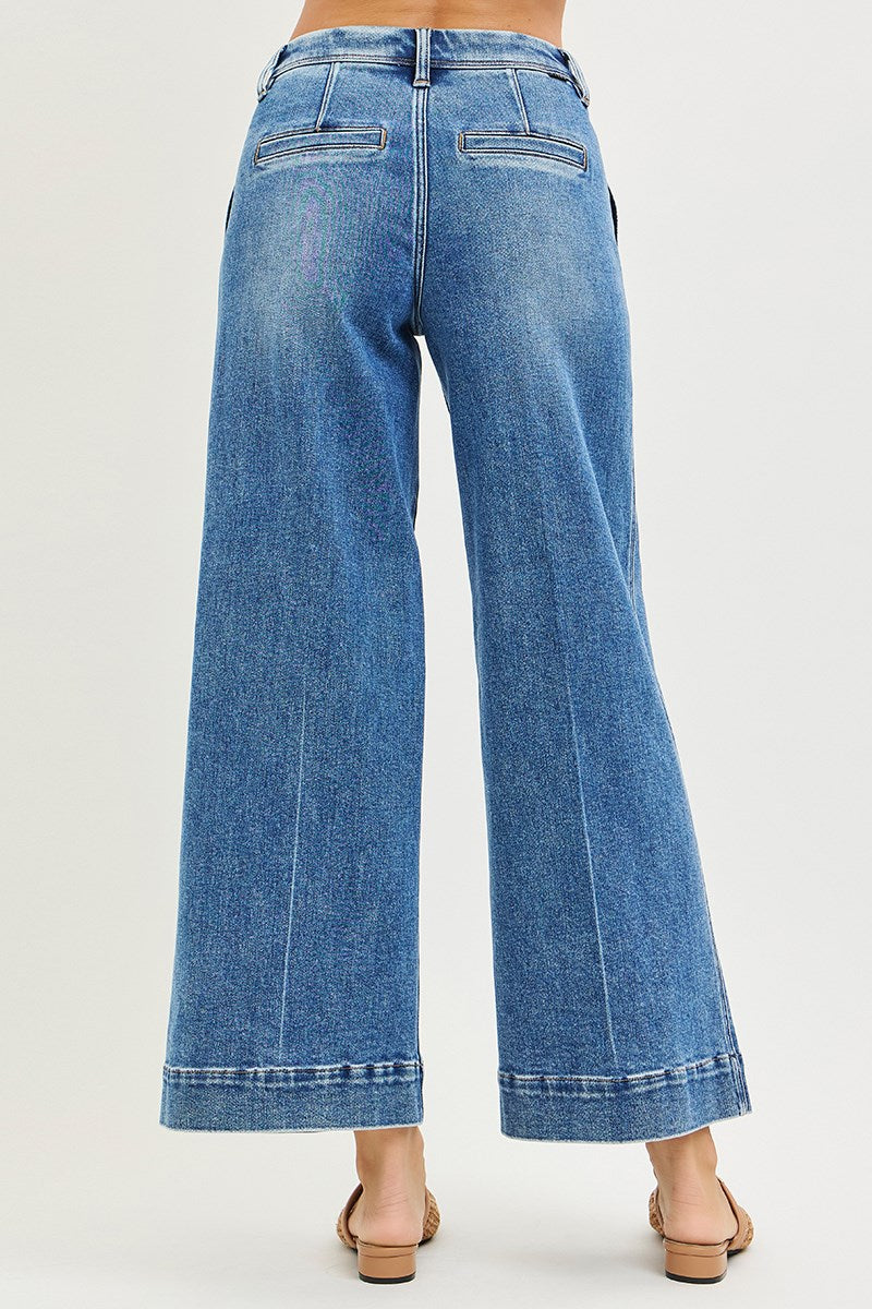 Risen Slouchy Wide Ankle Jeans