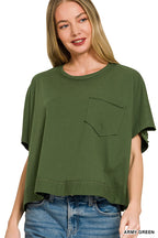 Exposed Seam Boxy Top