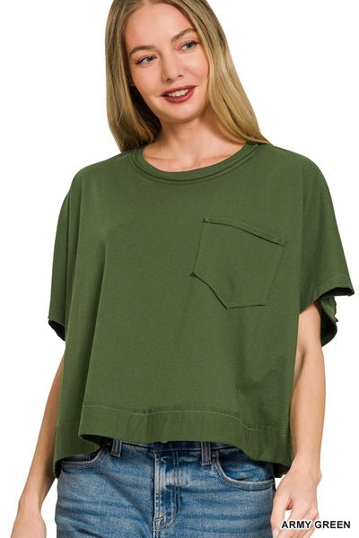 Exposed Seam Boxy Top