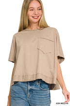 Exposed Seam Boxy Top