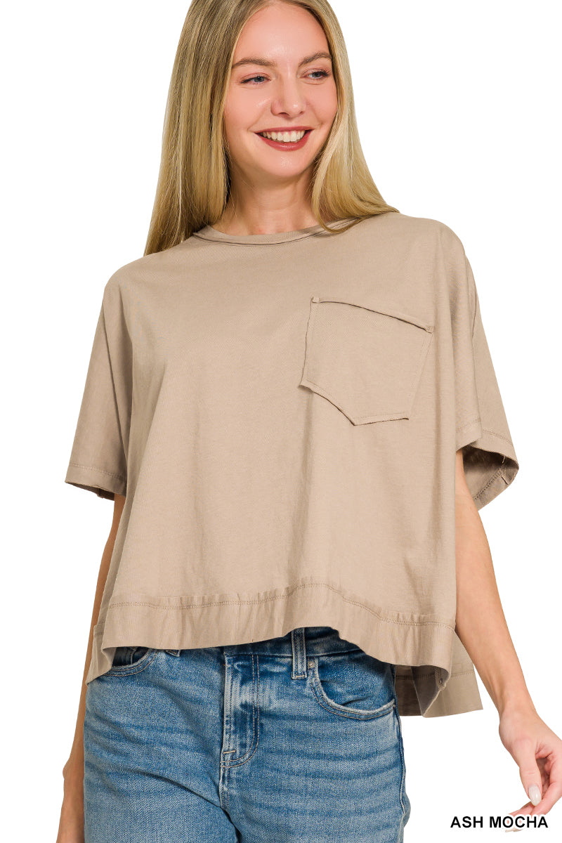 Exposed Seam Boxy Top