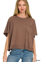 Exposed Seam Boxy Top