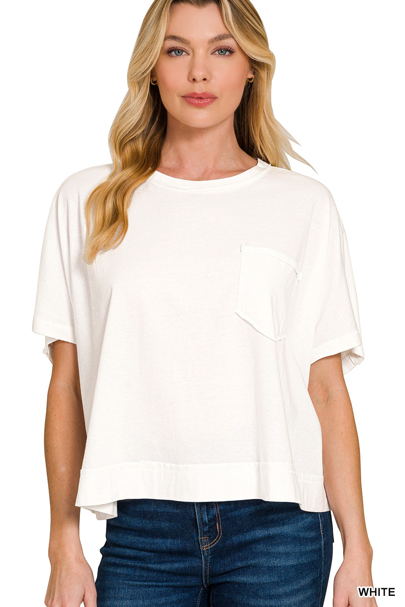 Exposed Seam Boxy Top