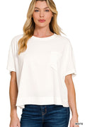 Exposed Seam Boxy Top