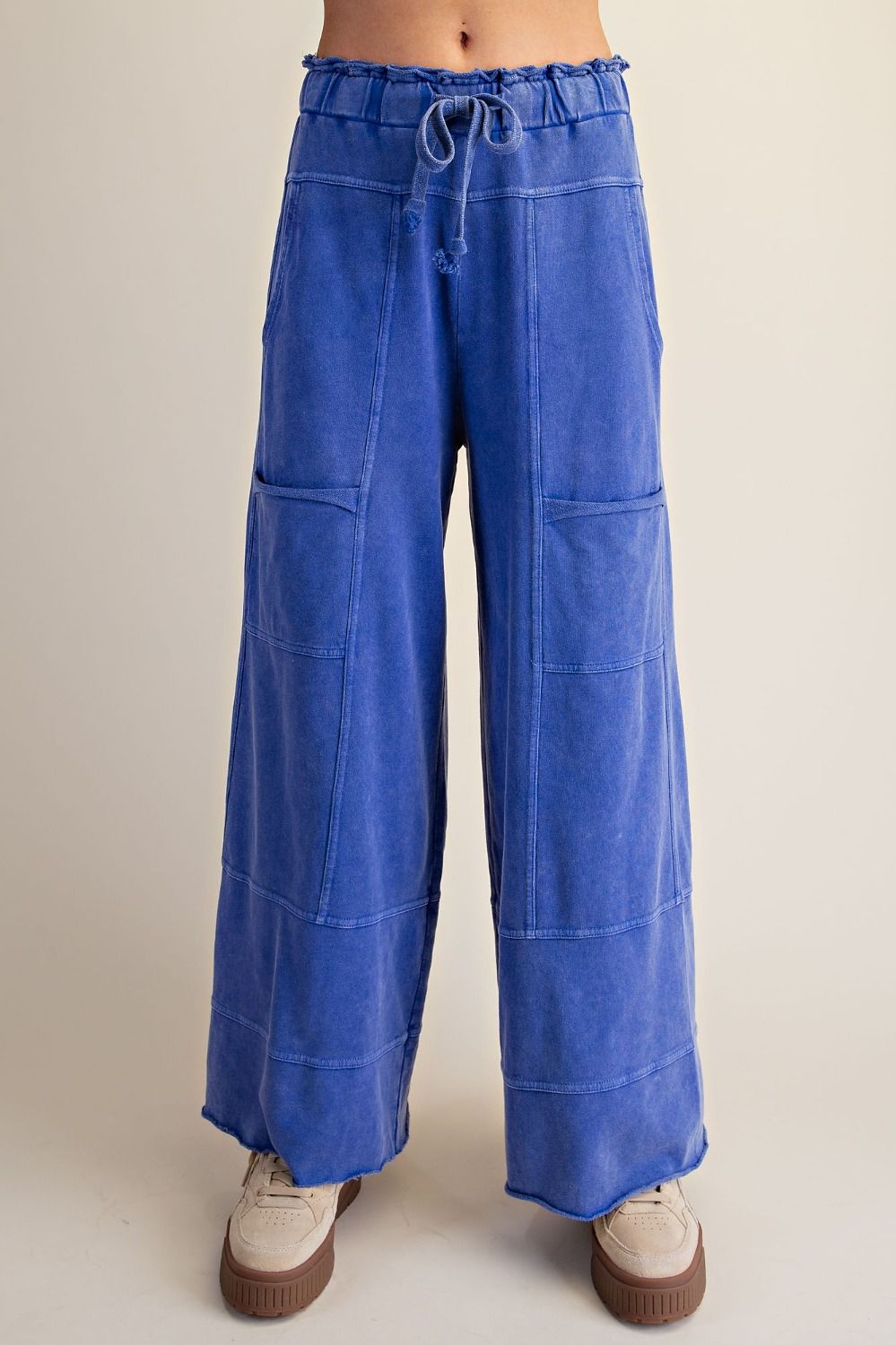 Mineral Washed Terry Cargo Pants