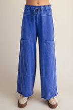 Mineral Washed Terry Cargo Pants