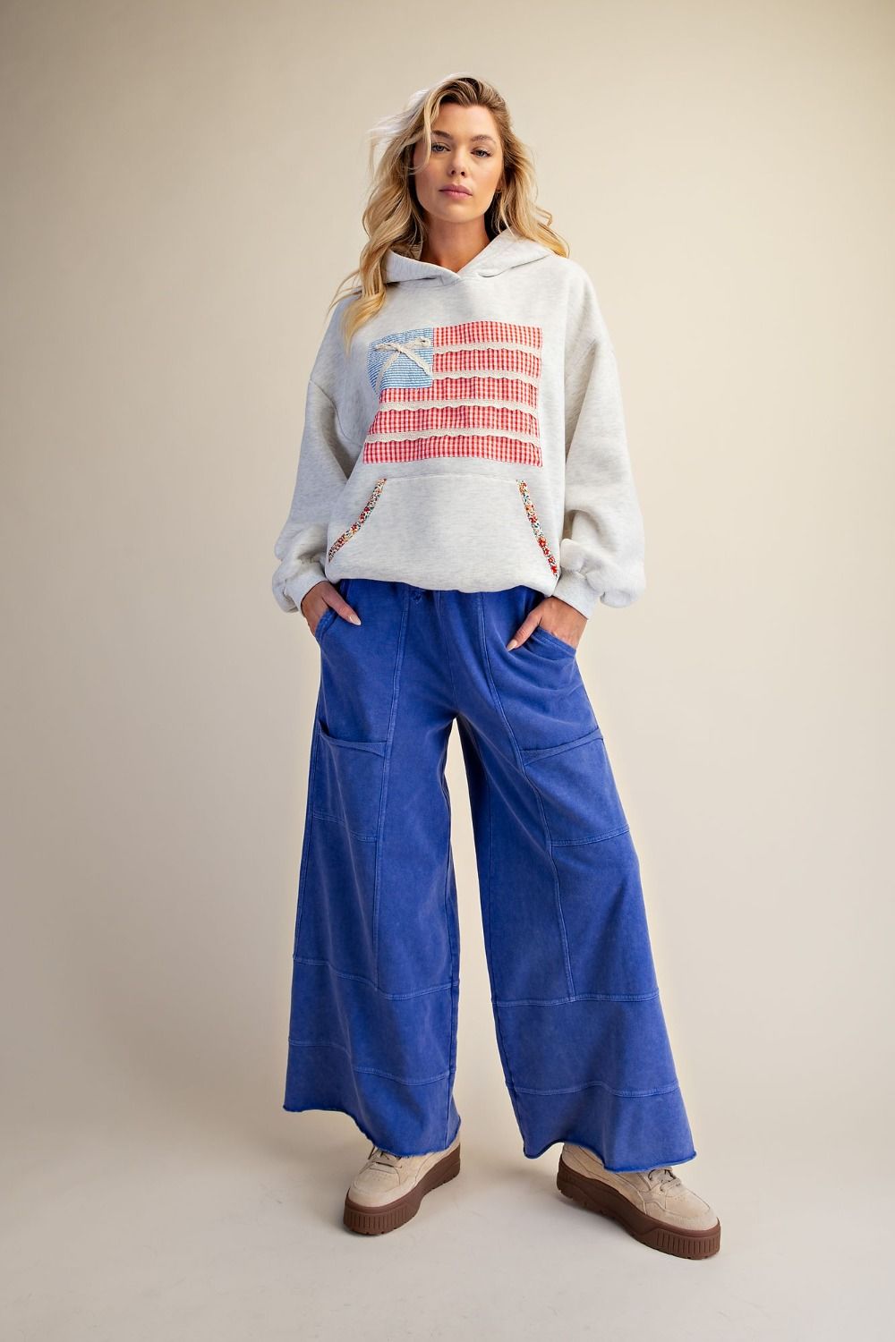Mineral Washed Terry Cargo Pants