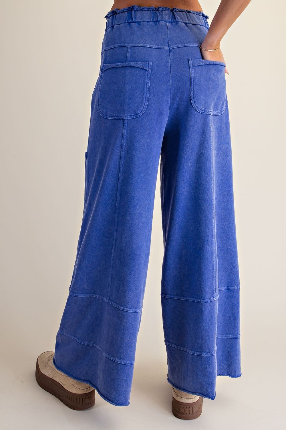 Mineral Washed Terry Cargo Pants