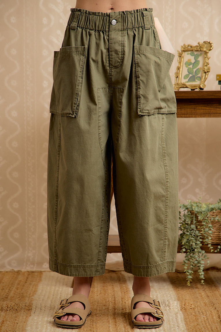 Oversized Cargo Wide-leg Pants