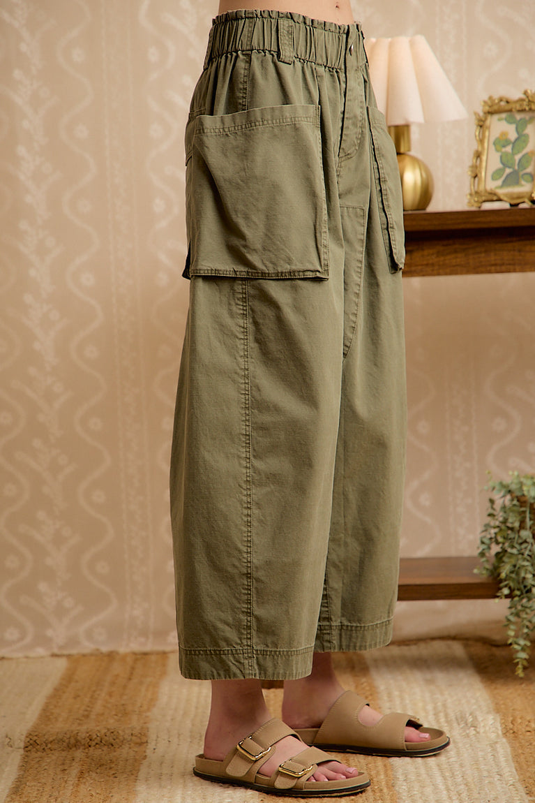 Oversized Cargo Wide-leg Pants
