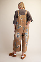 Flower Print Overalls