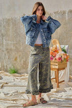 Relaxed Fit Denim Utility Jacket