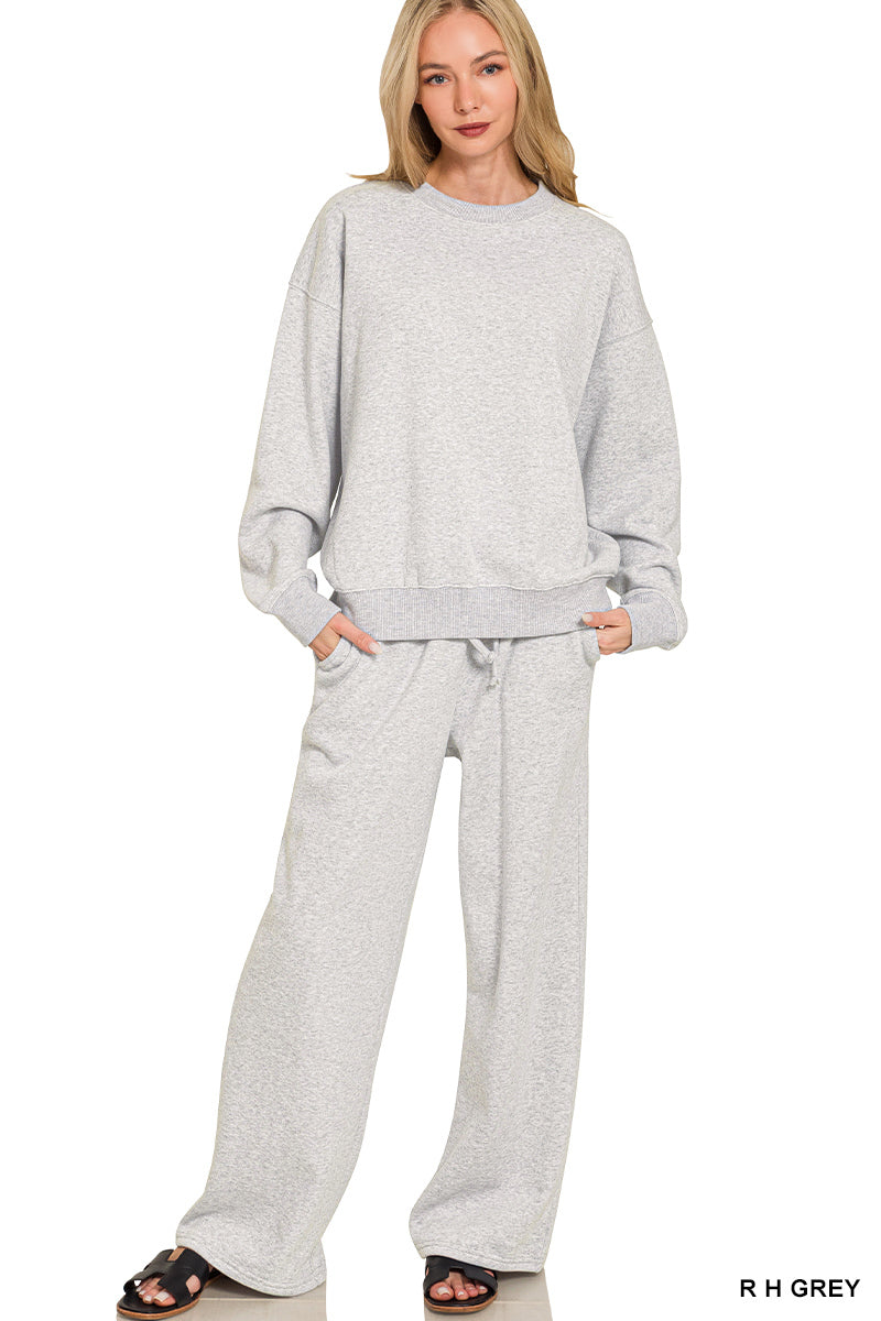 Fleece Sweatshirt & Sweatpants set