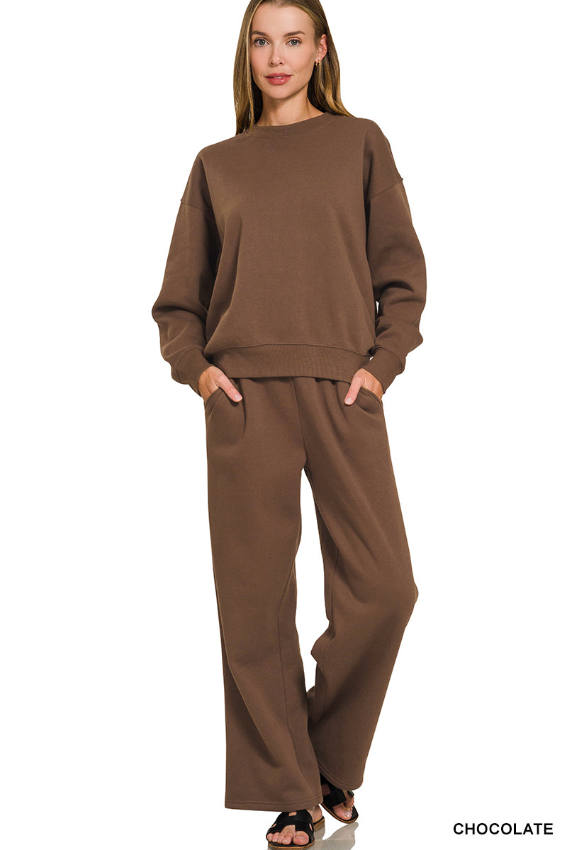 Fleece Sweatshirt & Sweatpants set