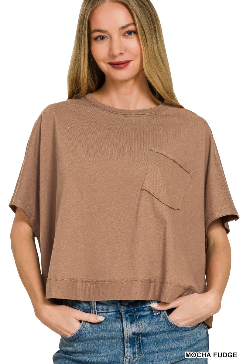 Exposed Seam Boxy Top