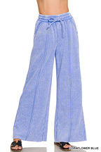 Fleece Pintuck Wide Leg Pants