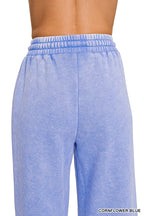 Fleece Pintuck Wide Leg Pants