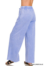 Fleece Pintuck Wide Leg Pants