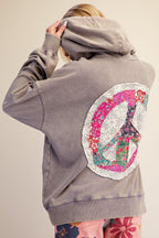 Peace Patch Hooded Top